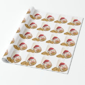 Weihnachtsplätzchen-Schwein Geschenkpapier (Ungerollt)
