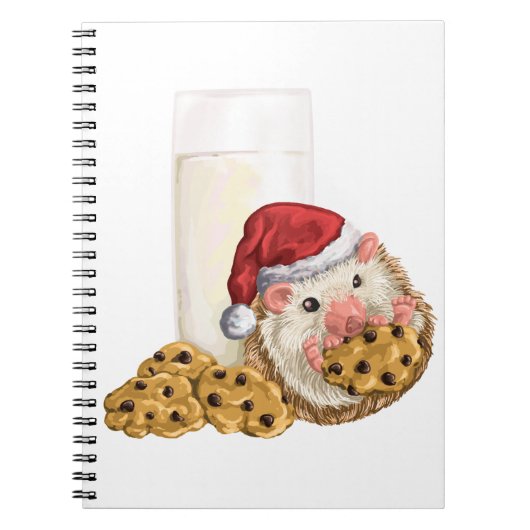 Weihnachtsplätzchen-Schwein Notizblock (Vorderseite)