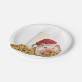 Weihnachtsplätzchen-Schwein Pappteller (Schrägansicht)