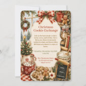 Weihnachtsplätzchen-Tausch | Festtagsbacken Einladung (Vorderseite)