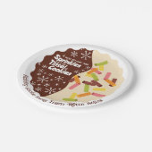 Weihnachtsplätzchen-Tausch-Papierplatten Pappteller (Schrägansicht)