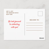 Weihnachtsplätzchen-Tausch Rot und Grün Postkarte (Rückseite)