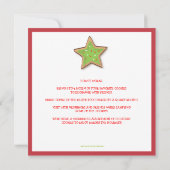Weihnachtsplätzchen-Tauschen-Feiertags-Einladung Einladung (Rückseite)