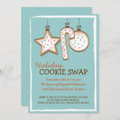 Weihnachtsplätzchen-Tauschen-Feiertags-Einladung Einladung (Vorne/Hinten)