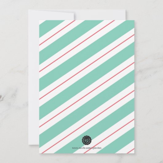 Weihnachtsplätzchen-Tauschen lädt - Lebkuchen-Mann Einladung (Rückseite)