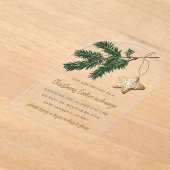 Weihnachtsplätzchen-Tauschparty Acryleinladungen (Ablage )