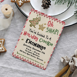 Weihnachtsplätzchen-Tauschparty Einladung