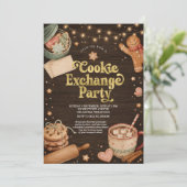 Weihnachtsplätzchen-Tauschparty Einladung (Stehend Vorderseite)