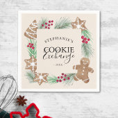 Weihnachtsplätzchen-Tauschparty Serviette