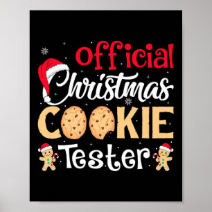 Weihnachtsplätzchen Tester Lustige Backcrew Weihna Poster
