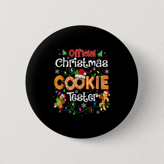 Weihnachtsplätzchen Tester Taster Backcrew Toddle Button (Vorderseite)