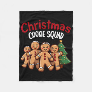 Weihnachtsplätzchen-Trupp Festlicher Lebkuchen-Url Fleecedecke