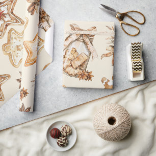 Weihnachtsplätzchen-Verpackungspapier Geschenkpapier