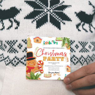 Weihnachtsplätzchen-Weihnachtsfeier Einladung