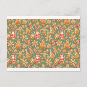 Weihnachtsplätzchen Weihnachtsmann Feiertagspostkarte