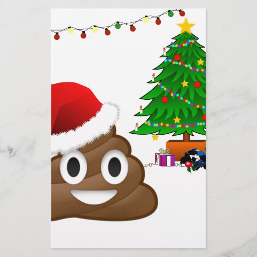 Weihnachtspoemoji Briefpapier (Vorderseite)