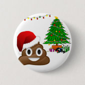 Weihnachtspoemoji Button (Vorderseite)