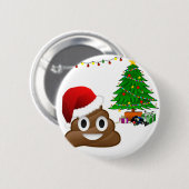 Weihnachtspoemoji Button (Vorne & Hinten)