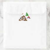 Weihnachtspoemoji Dreieckiger Aufkleber (Tasche)