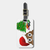 Weihnachtspoemoji Gepäckanhänger (Vorderseite vertikal)
