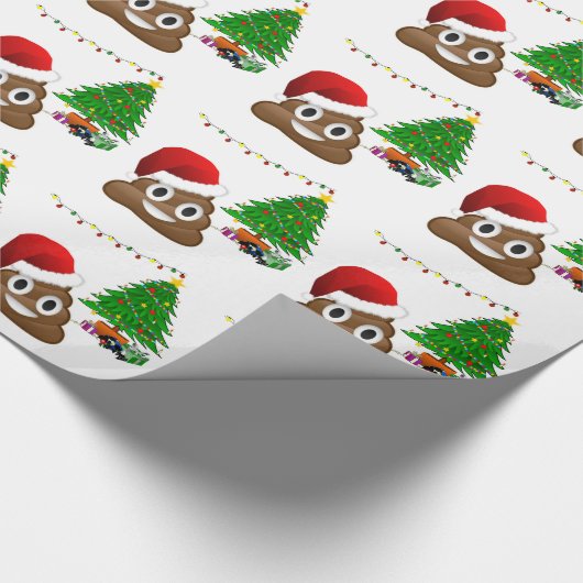 Weihnachtspoemoji Geschenkpapier (Ecke)