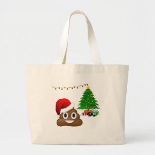 Weihnachtspoemoji Jumbo Stoffbeutel