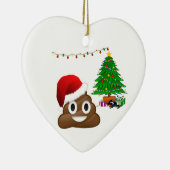 Weihnachtspoemoji Keramik Ornament (Rechts)
