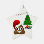 Weihnachtspoemoji Keramik Ornament (Rechts)