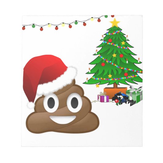 Weihnachtspoemoji Notizblock (Vorderseite)