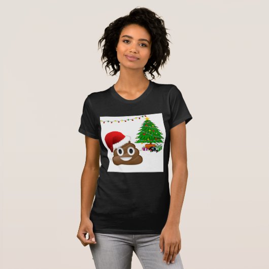 Weihnachtspoemoji T-Shirt (Vorne ganz)