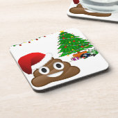 Weihnachtspoemoji Untersetzer (Linke Seite)