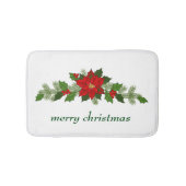 Weihnachtspoinsettia Badematte (Vorderseite)