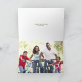 Weihnachtspoinsettia-(H) gefaltetes Feiertagskarte (Innenseite)