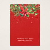 Weihnachtspoinsettias Earring Display Card (Vorderseite)