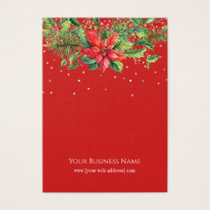 Weihnachtspoinsettias Earring Display Card