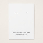 Weihnachtspoinsettias Earring Display Card (Vorderseite)