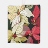 Weihnachtspoinsettias Keramikornament (Links)