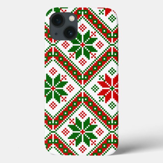 Weihnachtspoinsettie Case-Mate iPhone Hülle (Rückseite)