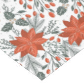 Weihnachtspoinsettie nahtloses Muster Tischdecke (Schrägansicht)