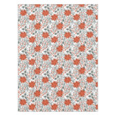 Weihnachtspoinsettie nahtloses Muster Tischdecke (Vorderseite)