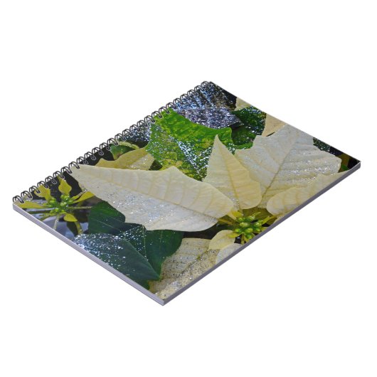 Weihnachtspoinsettie Notizblock (Linke Seite)