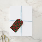 Weihnachtspoinsettien Geschenkanhänger (Mit Garn)