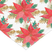 Weihnachtspoinsettienmuster Kurzer Tischläufer (Ecke)