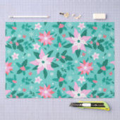 Weihnachtspoinsettienmuster Seidenpapier (Handwerk)