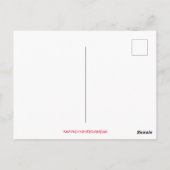 Weihnachtspolar Bär Santa Snow Szene Postkarte (Rückseite)