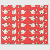 Weihnachtspolar Geschenkpapier (Flach)