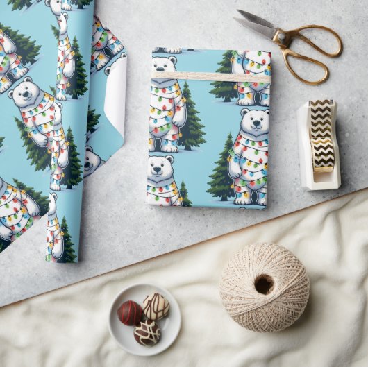 Weihnachtspolar Geschenkpapier (Kunsthandwerk)