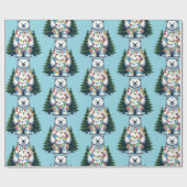 Weihnachtspolar Geschenkpapier (Flach)