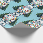 Weihnachtspolar Geschenkpapier (Ecke)