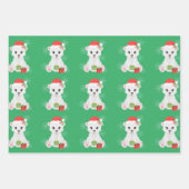 Weihnachtspolar Geschenkpapier Set (Vorderseite 2)